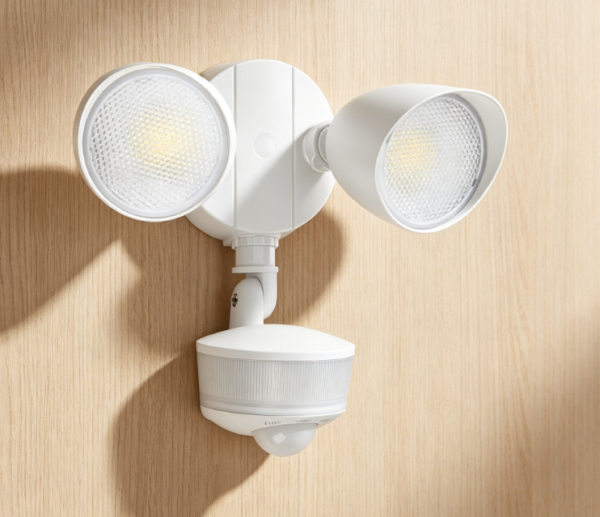 34W 3700 Lumen LED Outdoor Sensor Floodlight | With Night Light Function | 5000K Daylight Color Temperature | IP65 Waterproof | Automatic Turn-On from Dusk to Dawn | Hard Wiring Connection
